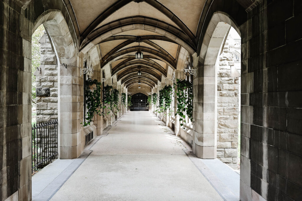 covered walkway view